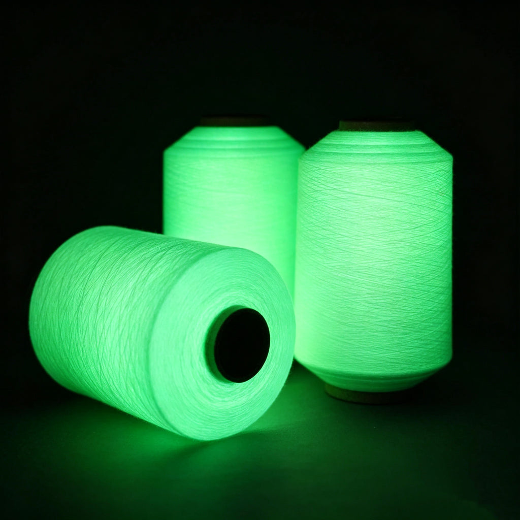 150D Luminous Polyester Yarn | Glow In The Dark Embroidery Thread