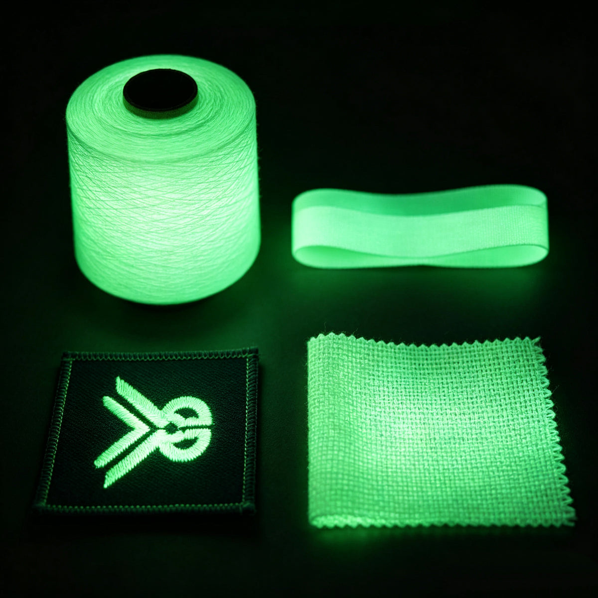 150D Luminous Polyester Yarn | Glow In The Dark Embroidery Thread