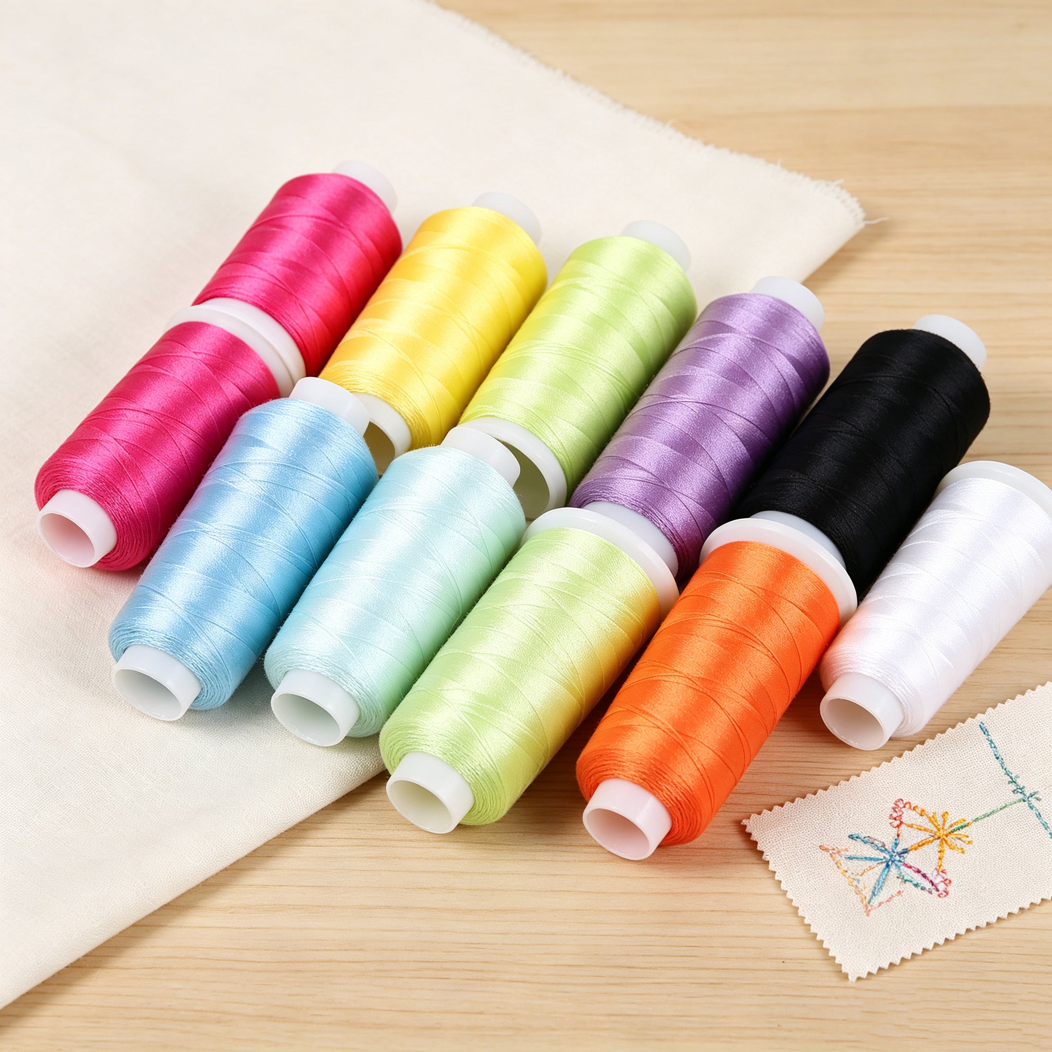 Polyester Embroidery Thread 120D/2 | Custom Color & Weight | 100g Spool