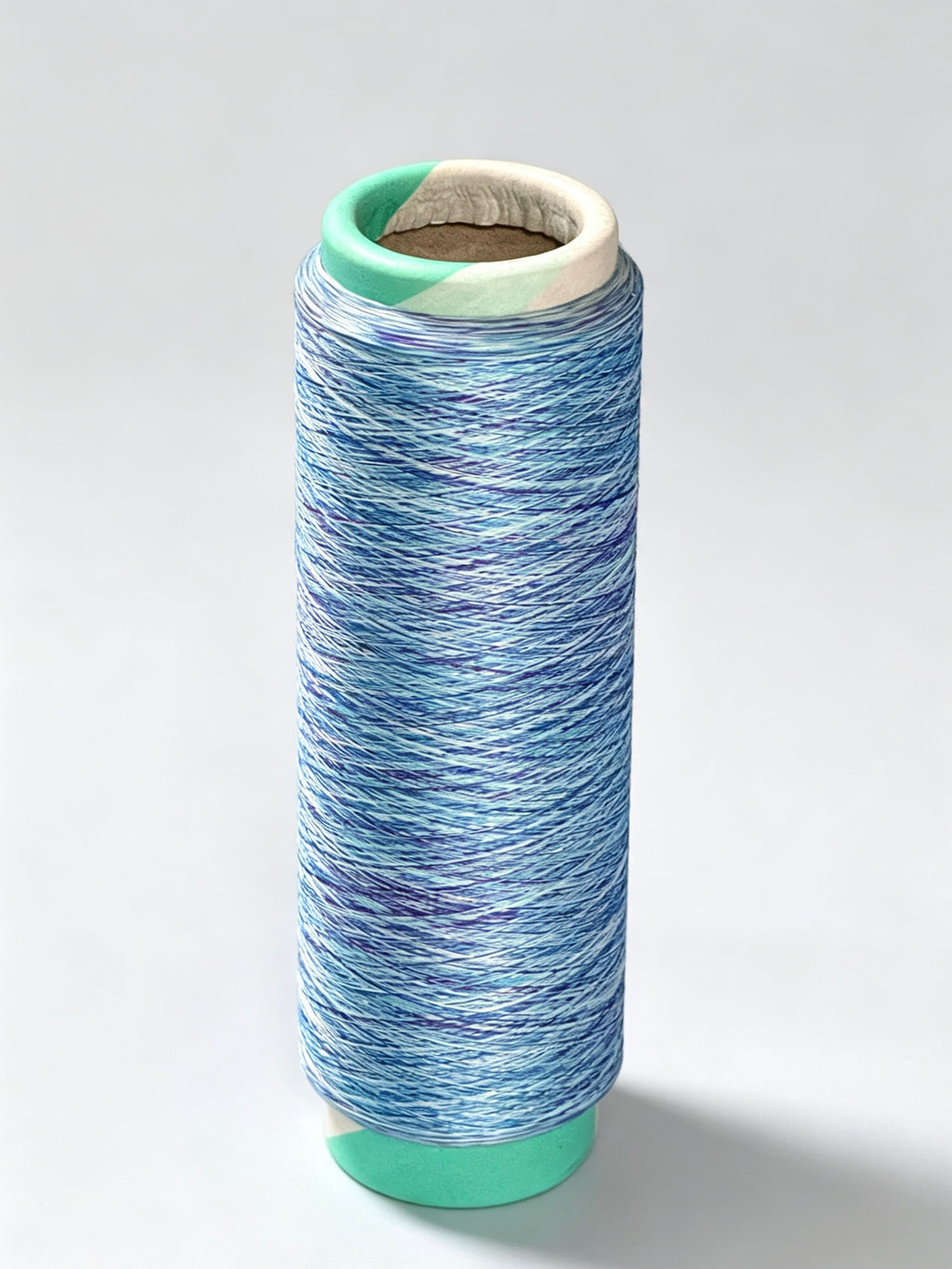 150D Polyester Twisted Space-Dyed Yarn  – Multi-Color Textured Effect | Custom Color & Spec | 1kg/Cone